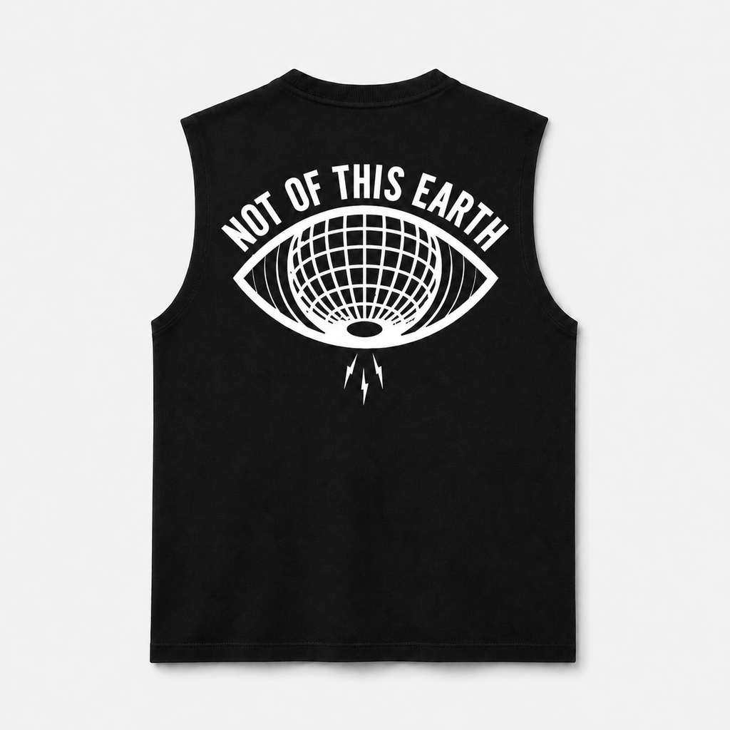 NOT OF THIS EARTH TANK — BLACK