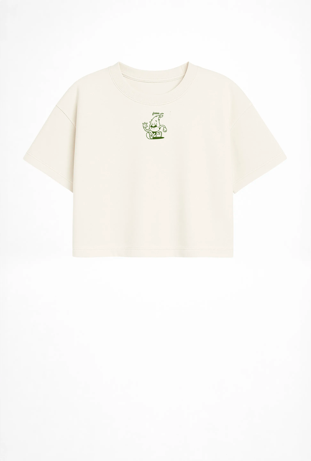 Discipline Crop Tee — Coconut