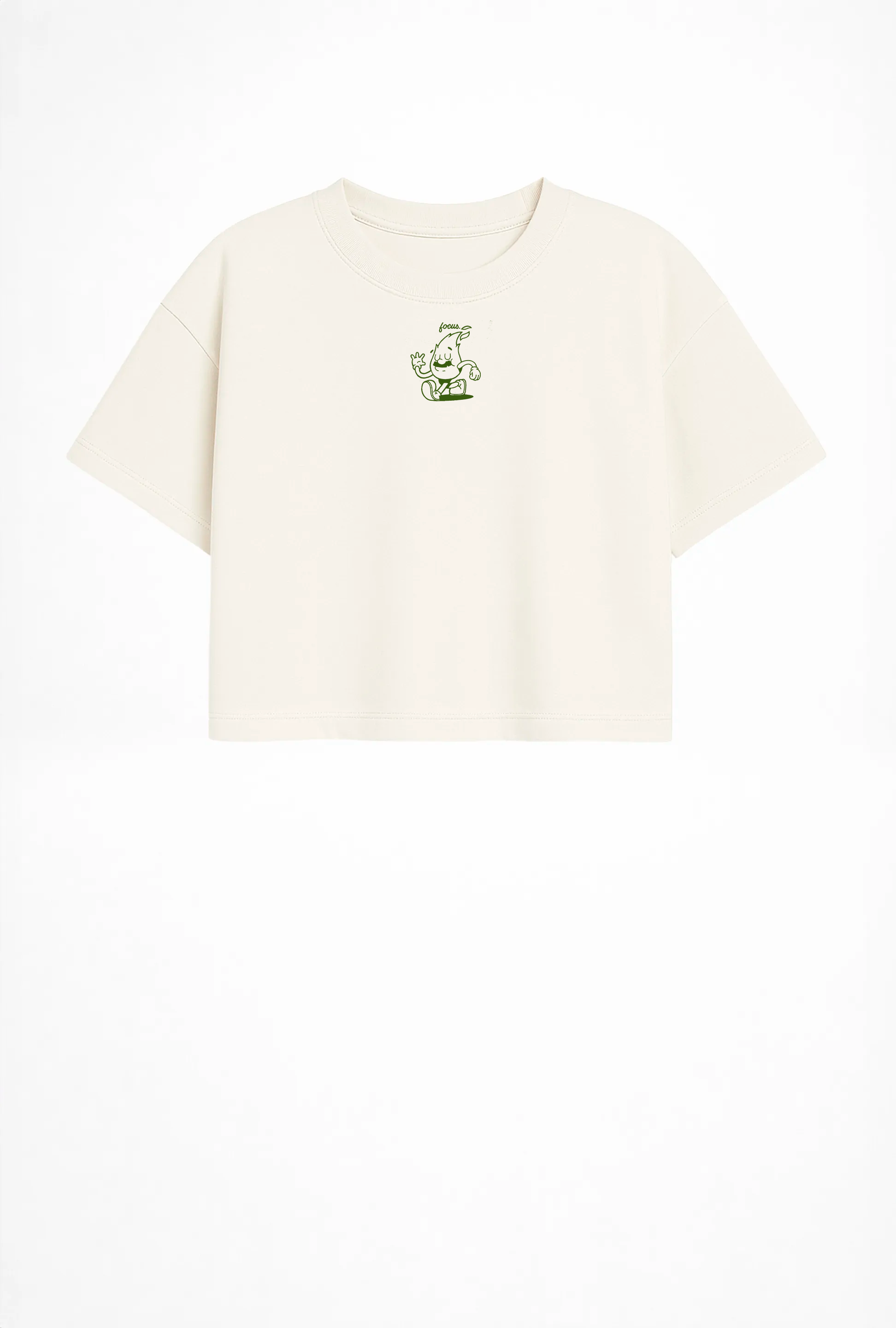 Discipline Crop Tee — Coconut