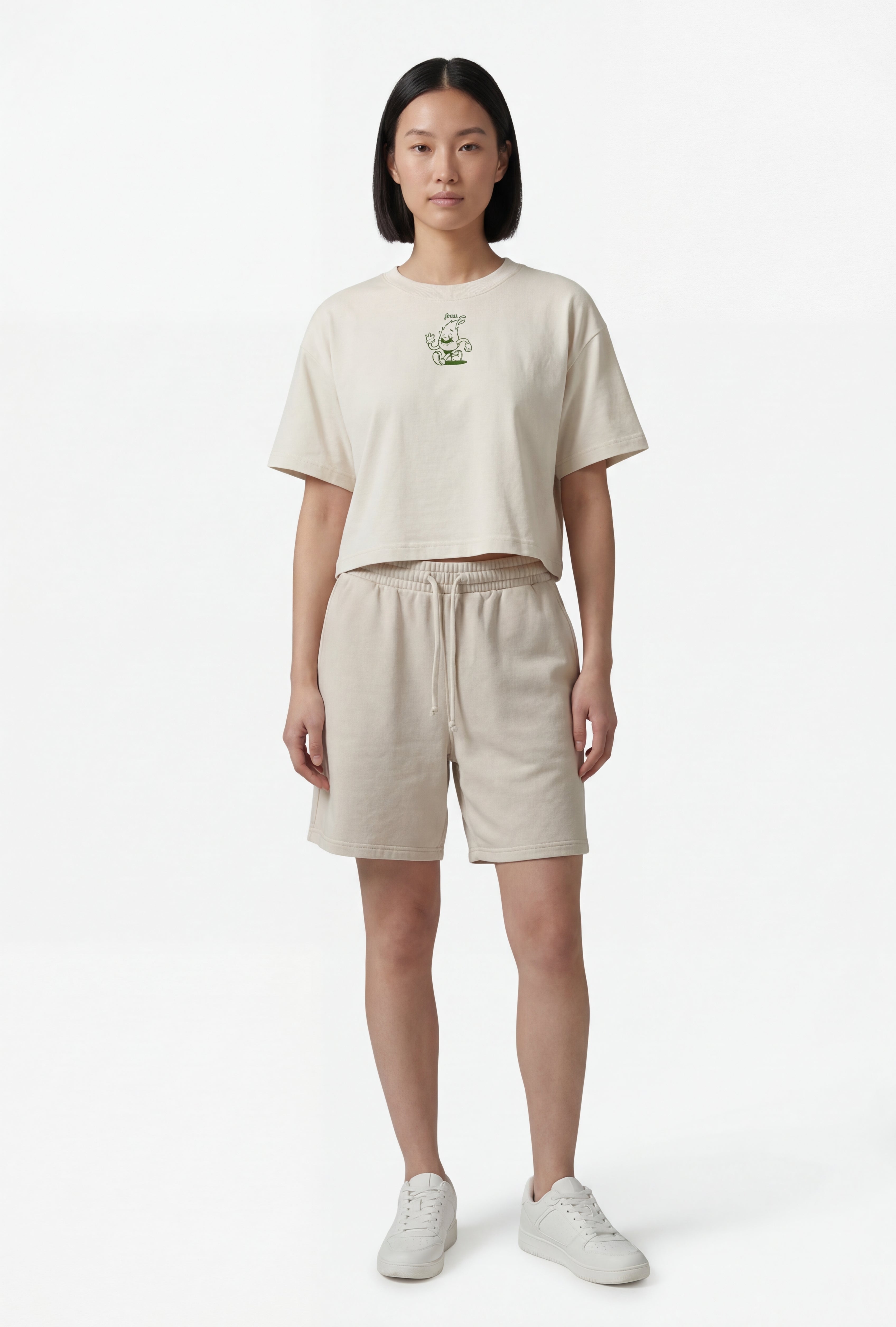 Discipline Crop Tee — Coconut
